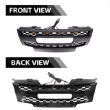 Front Black Grille for 2009-2016 Nissan Frontier Grill with Letters and Lights