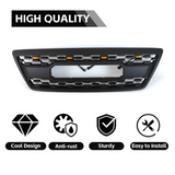 Front Grille for 2003-2007 Lexus LX470 Matte Black, with  LED Lights and Letters Grill