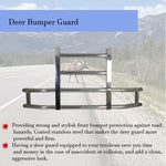 Large Front Bumper,Deer Guard Bumper Protector Fit for Volvo/Cascadia/Kenworth/Peterbilt with Bracket