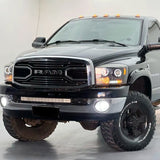 Front Grille for 2006 2007 2008 Dodge RAM 1500 Grill, Big Horn Style with Letters (Chrome )