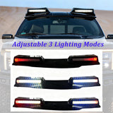 Roof Light Bar with Remote for 2024-2025 f-150 , 3 Modes Truck Top Light Flash Roof Strobe Lights, Gloss Black
