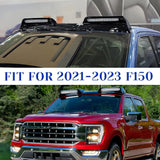 Roof Light Bar with Remote for 2021-2023 f-150 , 3 Modes Truck Top Light Flash Roof Strobe Lights, Gloss Black