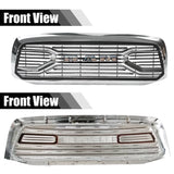 Front Grille for 2006 2007 2008 Dodge RAM 1500 Grill, Big Horn Style with Letters (Chrome )