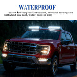 Roof Light Bar with Remote for 2021-2023 f-150 , 3 Modes Truck Top Light Flash Roof Strobe Lights, Gloss Black