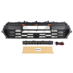 Front Grill for 2024 2025 Toyota Tacoma TRD PRO Grill Black Grille With Led & Light Bar & Letter