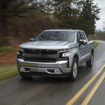 Front Grille for 2019 2020 2021 2022 Chevrolet Silverado 1500， Black Grille Upper Grill 3+2 LED Lights