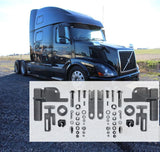 CNCT Front Deer Guard Bumper Brackets Fit for 2004-2017 Vnl  Bumper Protector (Separately Brackets）