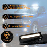 Roof light strip with remote control and wiring harness for 2013-2018 Ram 1500 models, gloss black