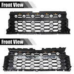 Front Grille for 2022-2024 Chevy Silverado 1500 Raptor Style Grill With LED Lights and Letters(Matte Black)