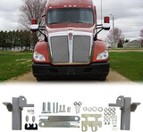 Bumper Protector with Bracket Fit for Volvo/Cascadia/Kenworth/Peterbilt , CNCT Deer Guard,Large Front Bumper