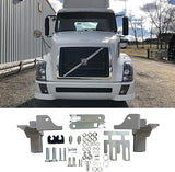 Bumper Protector with Bracket Fit for Volvo/Cascadia/Kenworth/Peterbilt , CNCT Deer Guard,Large Front Bumper