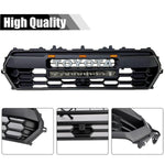 Front Grill for 2024 2025 Toyota Tacoma TRD PRO Grill Black Grille With Led & Light Bar & Letter