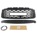 Front Grille Fit For 2010-2021 TOYOTA SEQUOIA TRD Pro Grill with Badge & Amber LED Lights