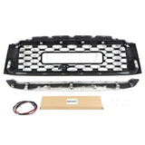 Front Grille Fit For 2010-2021 TOYOTA SEQUOIA TRD Pro Grill with Badge & Amber LED Lights