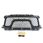 Grille For 2019 2020 2021 2022 2023 Dodge Ram 2500/3500 Honeycomb Grill with Letters & Lights