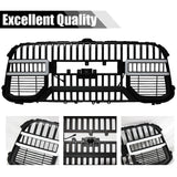 Front Bumper Grille for 2020-2024 Ram 2500/3500 Grill, with C-Shape Lights and Letters(No Bracket Frame), Matte Black