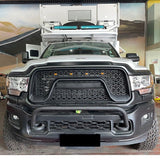 Grille For 2019 2020 2021 2022 2023 Dodge Ram 2500/3500 Honeycomb Grill with Letters & Lights
