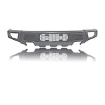CNCT Raptor Style Front Bumper Compatible with 2009-2014 Ford F150 Charcoal Gray Bumpers With LED Fog Light Kit