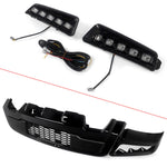 CNCT Front Bumper Compatible with 2021 2022 Ford F150 Charcoal Gray Bumpers With LED Fog Light Kit