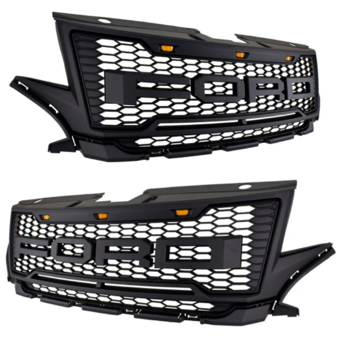 Front Grille for 2012-2014 Ford edge Raptor Style Grill W/ LED Lights ...