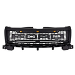 2007-2011 Ford Edge Front Grille Mesh Style w/ LED Lights & Letters Matte Black
