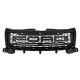 2006 2007 2008 2009 2010 Ford Edge Front Grille Mesh Style Grill w/ LED Lights & Letters Matte Black
