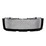 Front Grille For 2007-2013 GMC Sierra 1500 Mesh Front Bumper Grill Grille Gloss Black