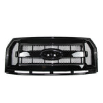 2015 2016 2017 Ford F150 Front Bumper Grille Grill Glossy Black