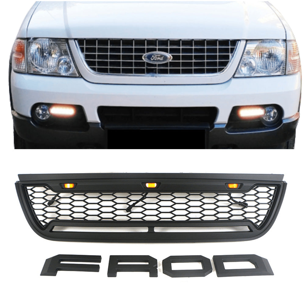 Explore Raptor Grille 2002 2003 2004 2005 Ford Explorer Front Bumper Grill Raptor Grille Wit ...