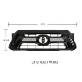 Front Grille For 2012 2013 2014 2015 Toyota Tacoma New Mesh Front Hood Bumper Grill Glossy Black