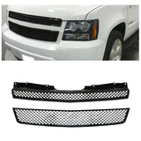 Front Grille For 2007-2014 Chevy Tahoe Suburban Avalanche New Upper+Lower Grill