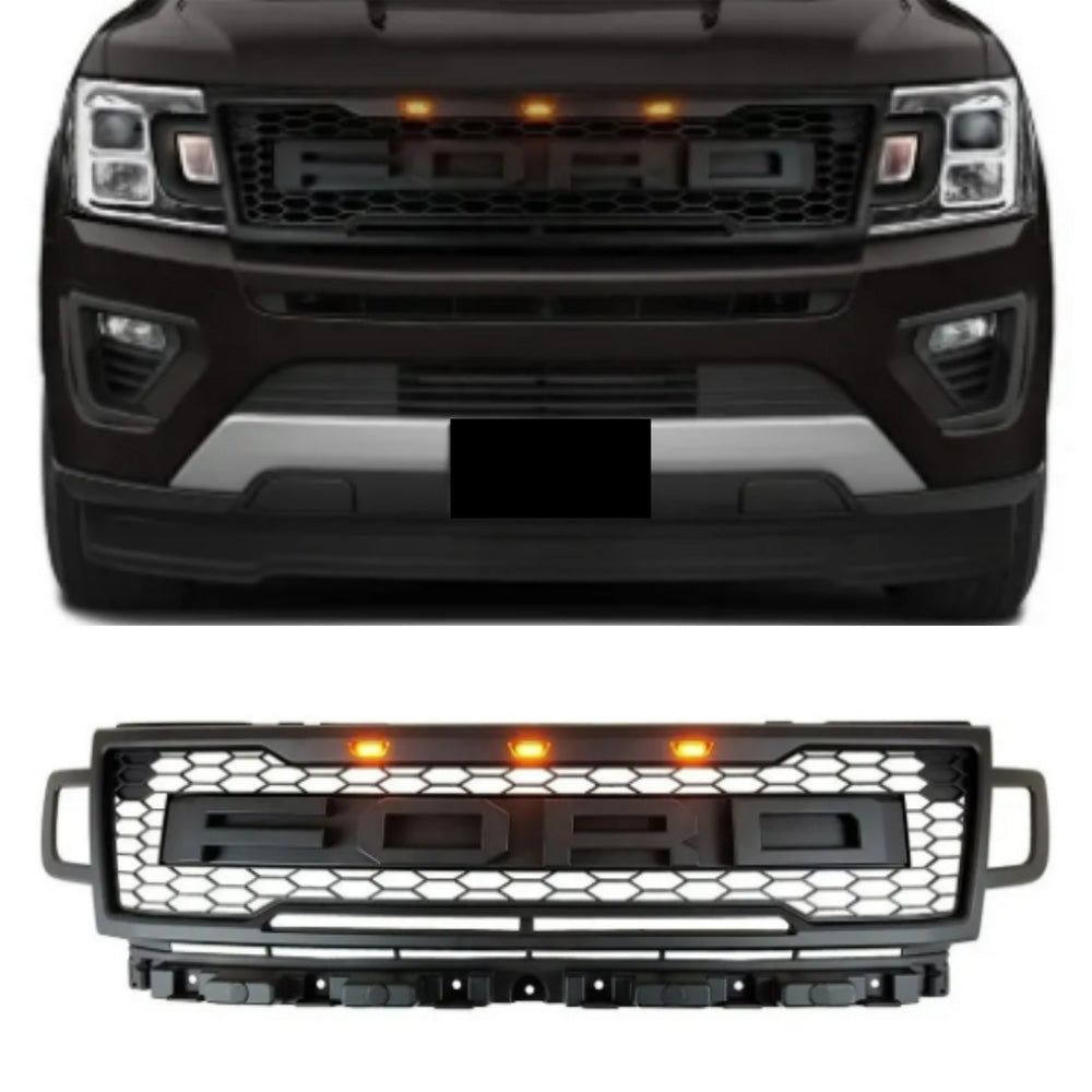 Excursion Raptor Grille Front Grille for 2018-2021 Ford Expedition Raptor Upper Bumper Grill B ...