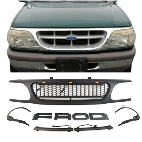 1995 1996 1997 1998 1999 2000 2001 Ford Explorer Front Bumper Grill Ra ...
