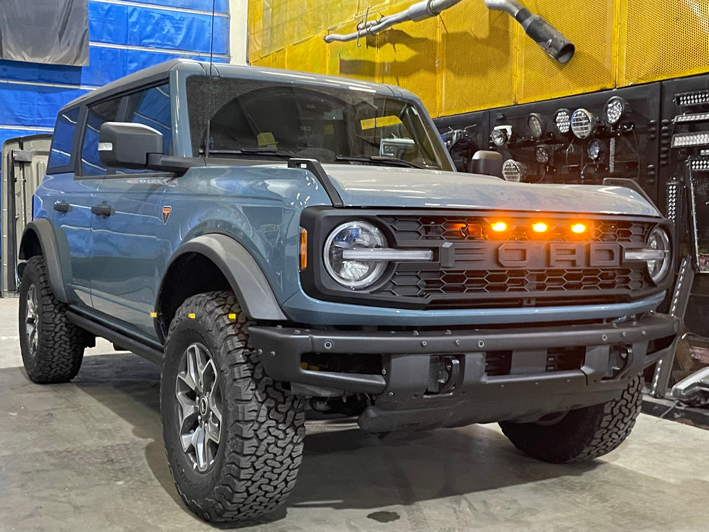Ford Bronco Raptor With Rtr Grill 2021-2022 Ford Bronco Grille Raptor Style Grill With Letters & LED Lig ...