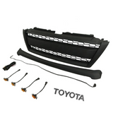 Grille for 2015 2016 2017 2018 Toyota Land Cruiser Prado FJ150 Grill With Emblem and Lights