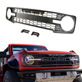 2021-2022 Ford Bronco Raptor Style Grill With Letters & LED Lights
