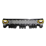Grille For 2015-2022 Dodge Charger SRT Scat Pack Upper Grill With 2 LED Smoked Lights
