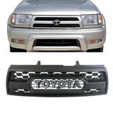 Front Grille For 1996-2002 Toyota 4runner Matte Black W/ Letters Led Lights