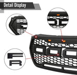 Front Grille for 2017-2019 Ford Escape Kuga Raptor Style Grill W/Letters & LED