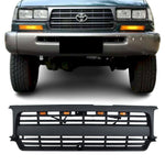 CNCT 1990-1997 Toyota Land Cruiser LC80 TRD Black Grille With Emblem and LED Lights