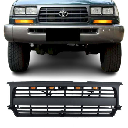 1990–1997 Toyota Land Cruiser LC80 Front Grille TRD Style, with Emblem & LED Lights
