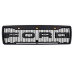 Raptor Style Grille For 1992-1996 Ford F150 w/Letters & Lights Black