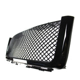 Front Grille For 2007-2013 GMC Sierra 1500 Mesh Front Bumper Grill Grille Gloss Black