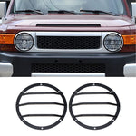 For 2007-2014 Toyota FJ Cruiser Front Head Light Protective Ring Trim 2X Lampshade