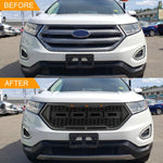 Fit Ford 2016-2018 Edge Front Upper Bumper Grille w/ LED Lights & Letters