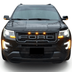Front Grille For Ford Explorer 2016 2017 2018 Upper Bumper Grill with Letters