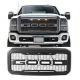 CNCT 2011- 2016 Front Grille For Ford F250 F350 Super Duty Raptor Style Bumper Grill
