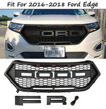 Fit Ford 2016-2018 Edge Front Upper Bumper Grille w/ LED Lights & Letters