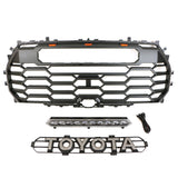 Front Grille for 2022 2023 Toyota Tundra TRD PRO Style Grill With LED Lights and Emblem