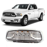 Grille For 2013-2018 Dodge RAM 1500 Chrome Big Horn Style Front Grill With Letters & Lights